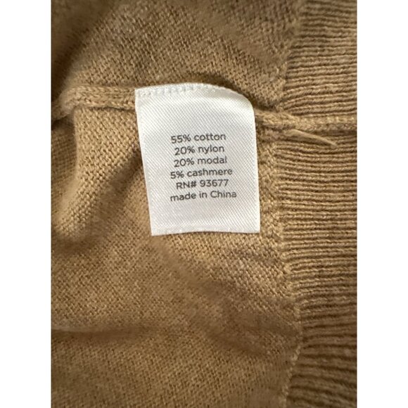 JCP Cashmere Blend Cute Fox Whimsical Knit Crewneck Sweater Top - Picture 11 of 12